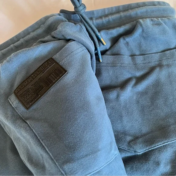 Mens Alphalete Joggers Small blue sweatpants - Picture 2 of 3
